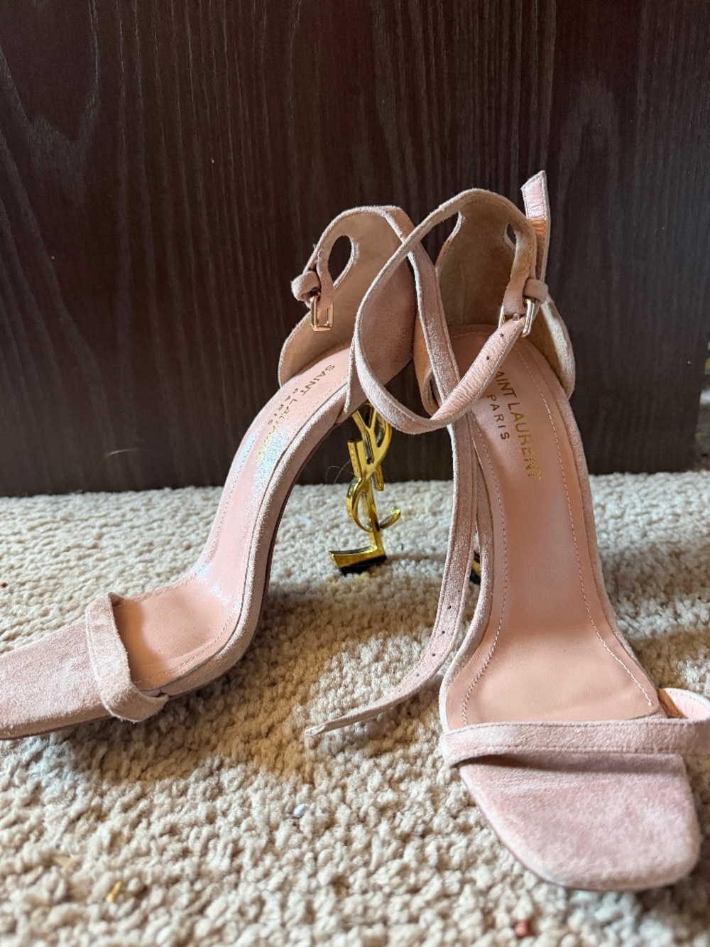 Product Details:  Brand: Saint Laurent (YSL)  Model: Opyum 110 Ankle Strap Sanda